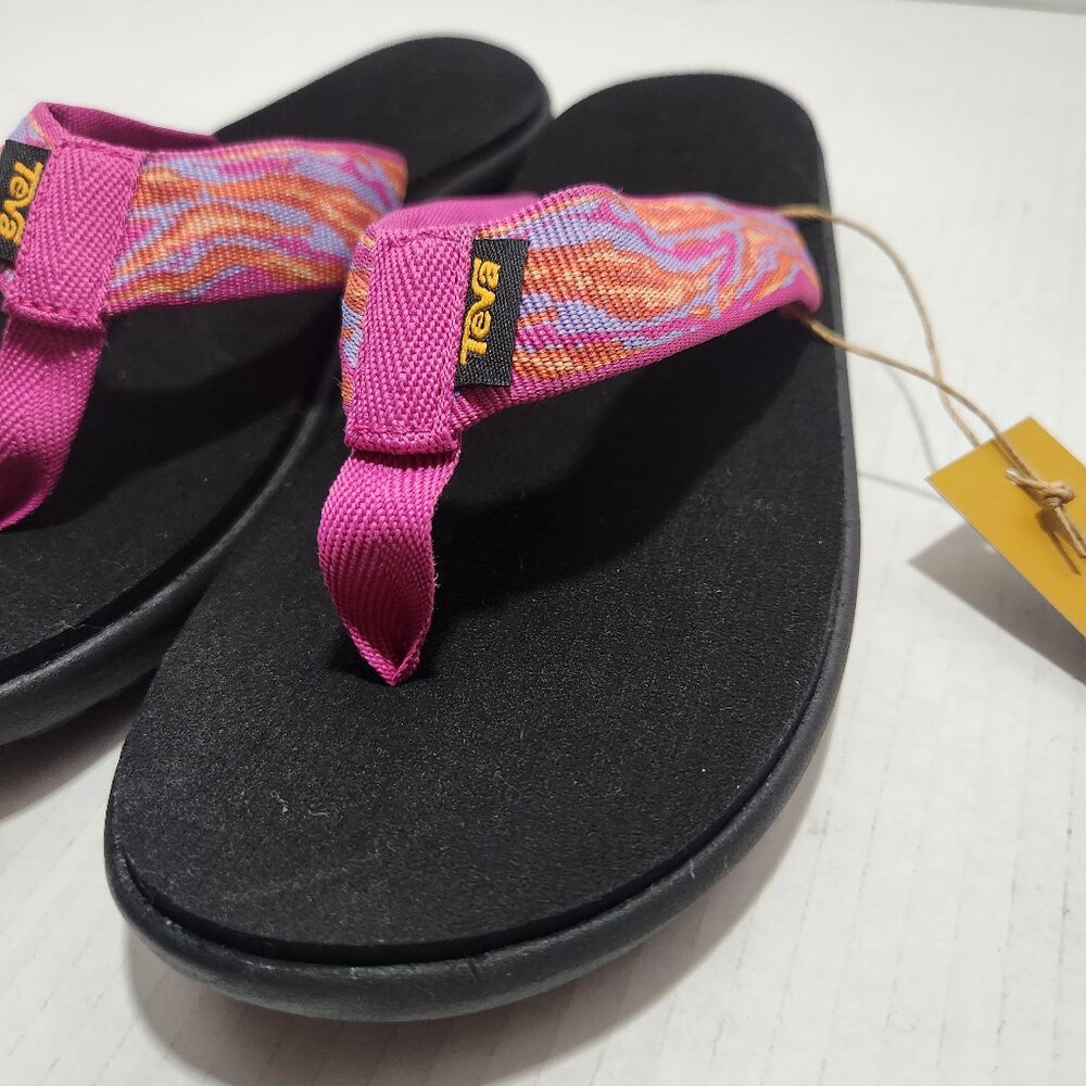 Teva Voya Flip-Flops Waves Rose Violet